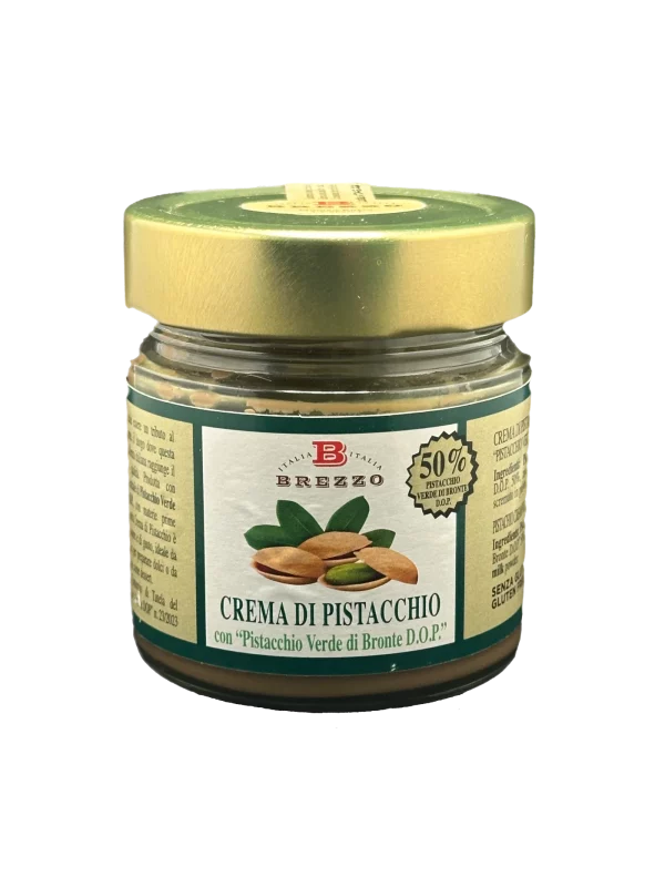 Pot de crème de pistache de la marque Brezzo