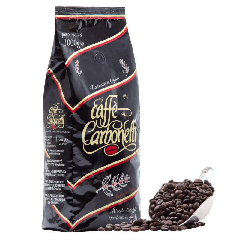 Sachet de café arabica extra grain de la marque Carbonelli