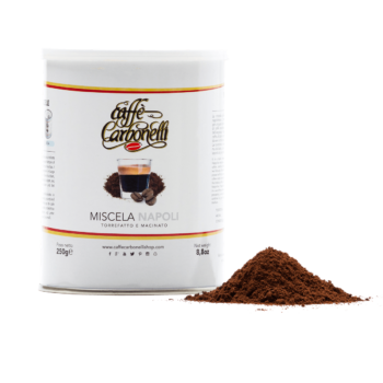 Boite de café napoli moulu de la marque Carbonelli