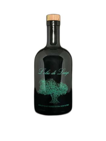 Bouteille d'huille d'olive de la marque L'Olio Di Luigi