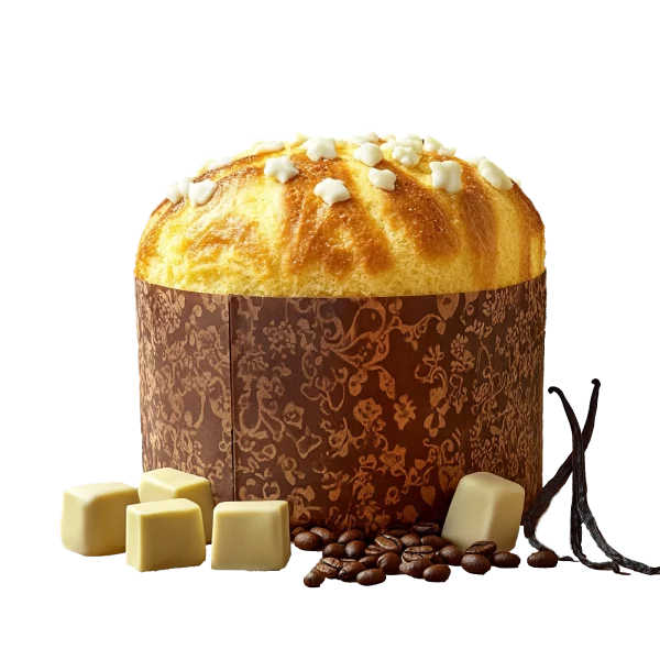 Panettone Chocolat blanc, Vanille et Café du pâtissier Pietro Macellaro
